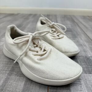 Allbirds The Wool Runners Lace Up Athletic Running Shoes Womens‎ 7 White